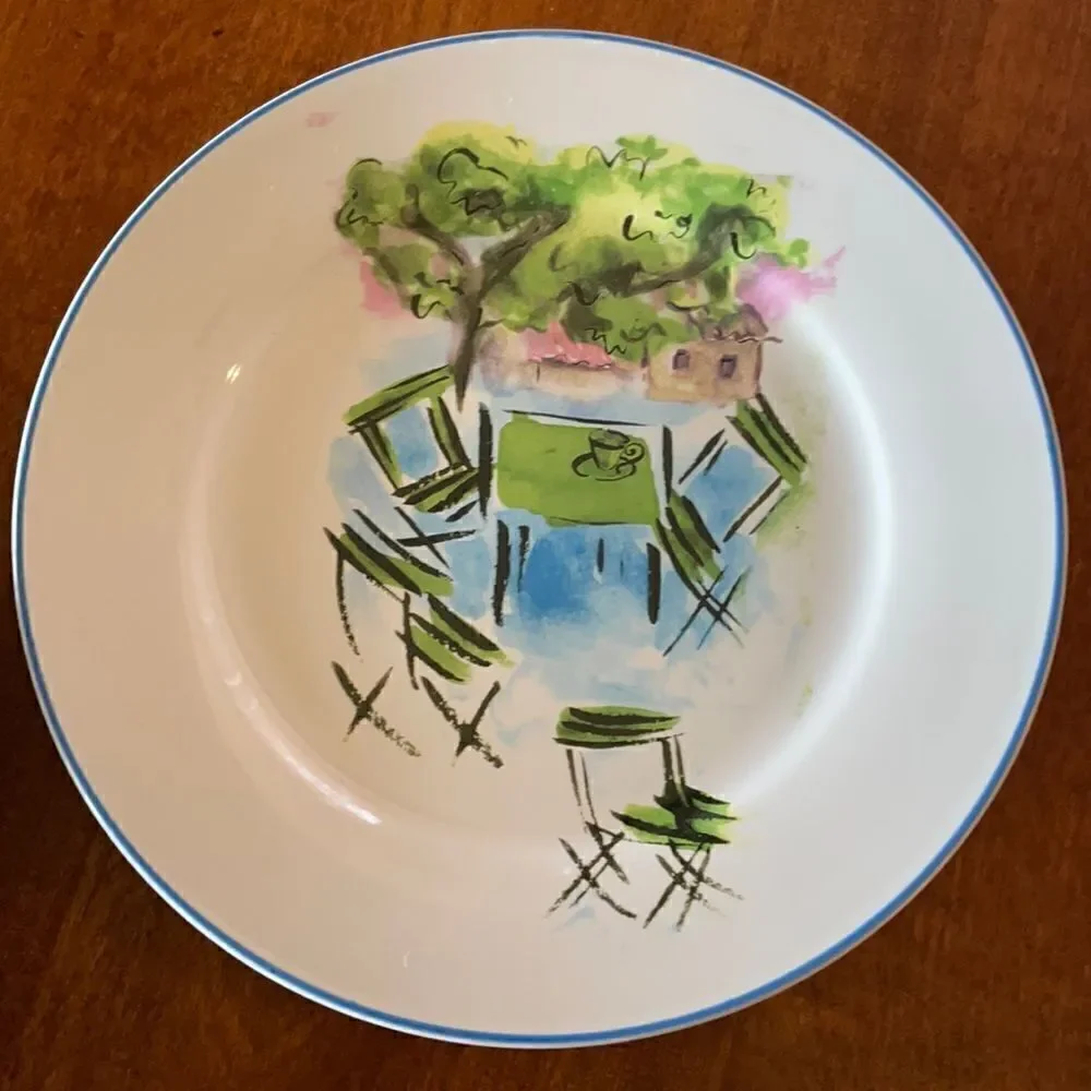 Four Rosanna China Bistro Appetizer Plates